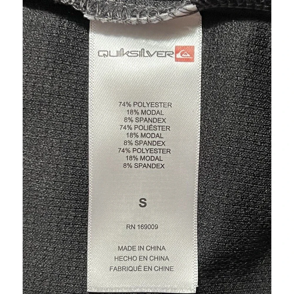 Quiksilver Men’s Gray Waffle Knit Hoodie Pullover 4-Way Stretch S NWT